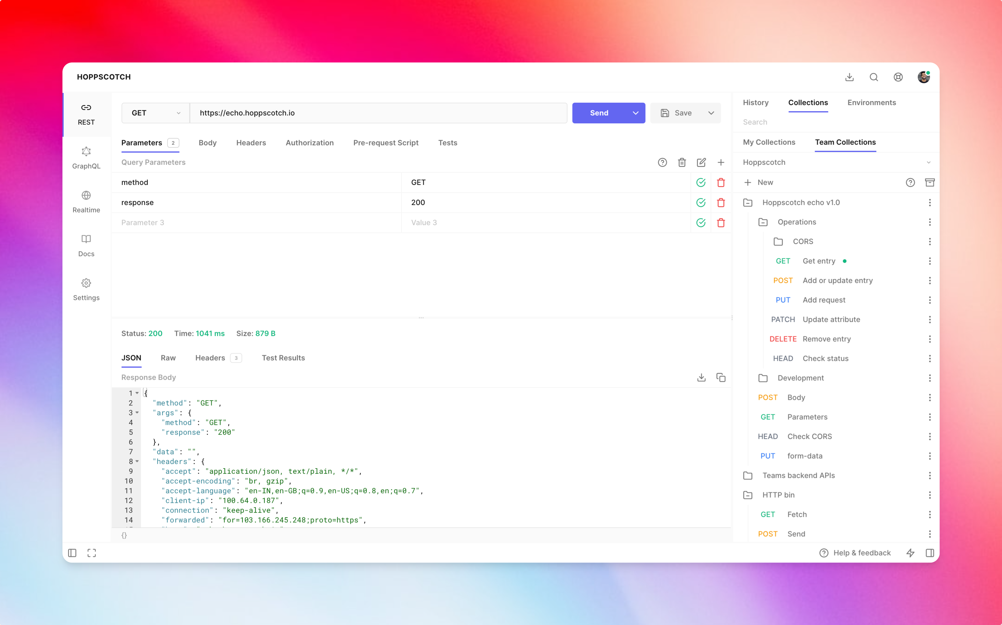 Hoppscotch - Open source API development ecosystem
